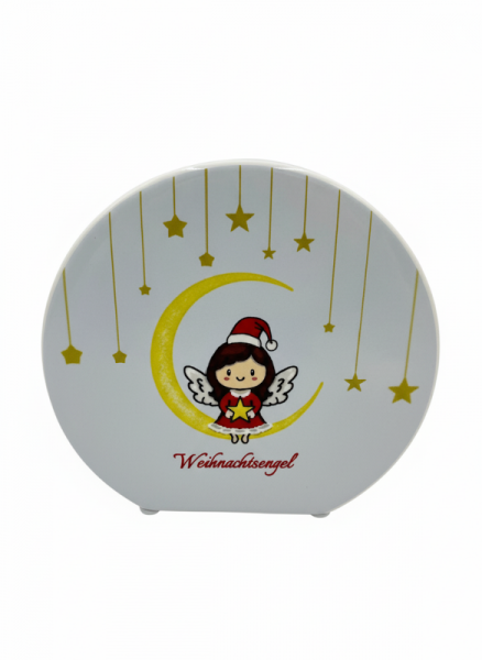 Schutzengel Spardose "Weihnachtsengel", Keramik